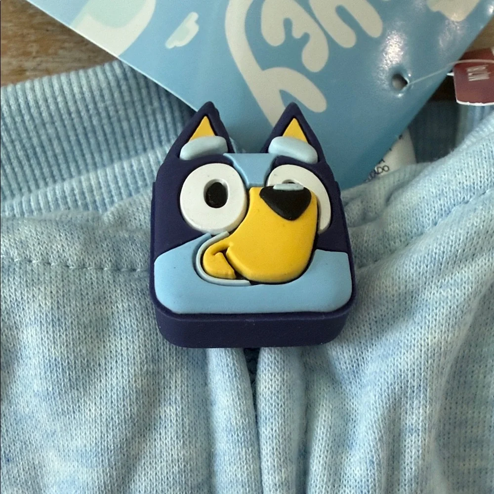 Girls  Bluey Light Blue Hoodie Sweatshirt - Size 7/8